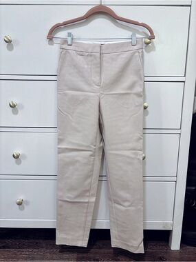 Ann Taylor The Ankle Pants in 00 petite (curvy fit, high rise) - Cream Beige